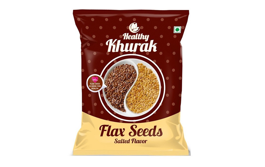 Healthy Khurak Flax Seeds, Salted Flavor    Pack  108 grams